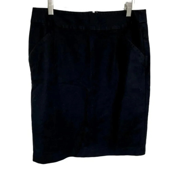 Ann Taylor 6 black business skirt with pockets - Picture 1 of 6